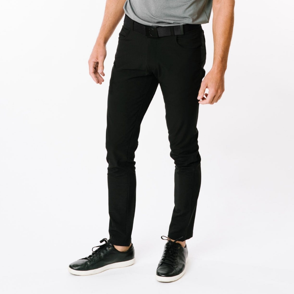 ZYIA Men's Black Office Chinos
